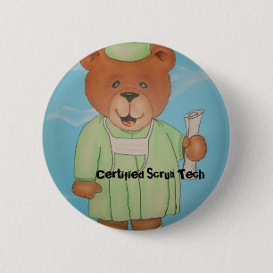 Surgery tech gifts 6 cm round badge