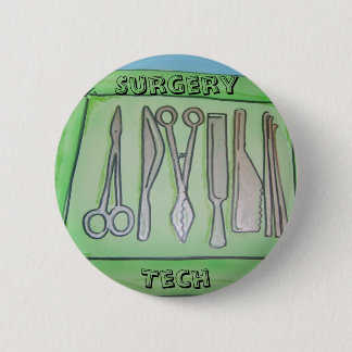 Surgery tech gifts 6 cm round badge