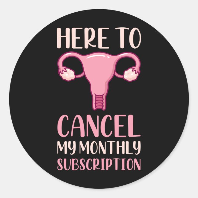Surgery Uterus Removal Hysterectomy Recovery Classic Round Sticker (Front)