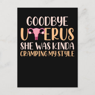 Surgery Uterus Removal Hysterectomy Recovery Postcard