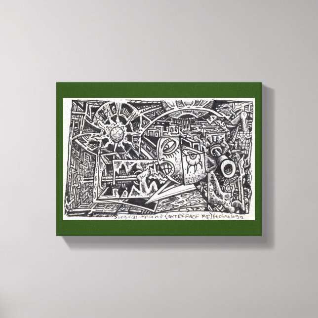 Surgical Implant (Interface Me) Technology Canvas Print (Front)