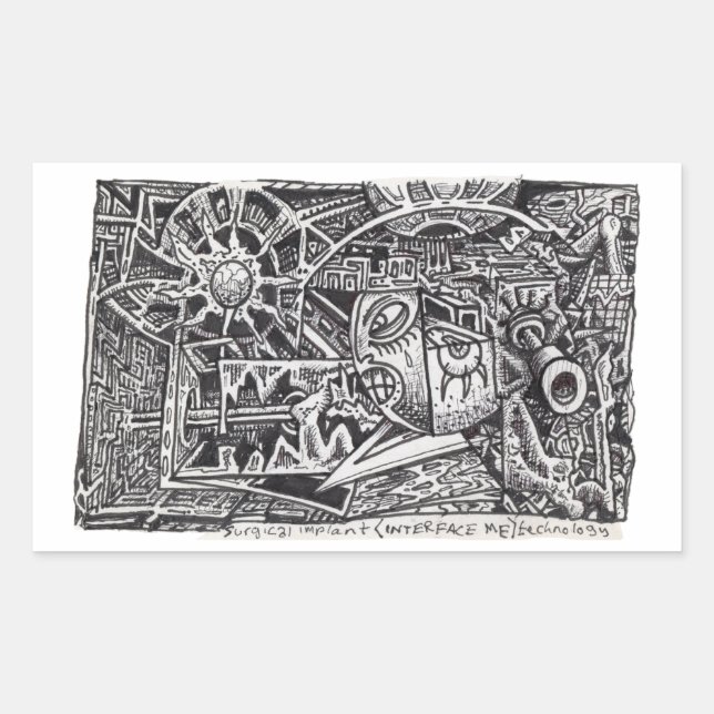 Surgical Implant (Interface Me) Technology Rectangular Sticker (Front)