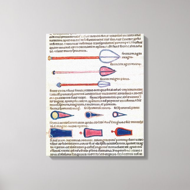 Surgical instruments from a treatise canvas print (Front)