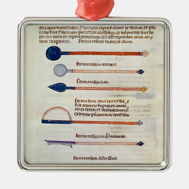 Surgical instruments from a treatise metal tree decoration (Front)