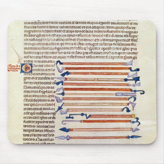 Surgical instruments from a treatise mouse mat (Front)