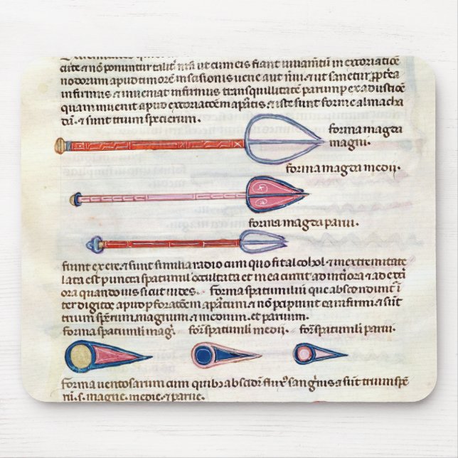 Surgical instruments from a treatise mouse mat (Front)