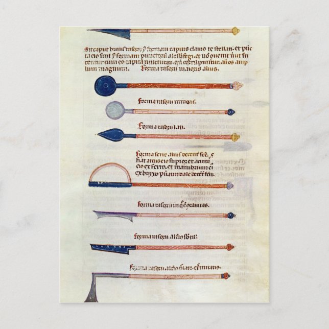 Surgical instruments from a treatise postcard (Front)