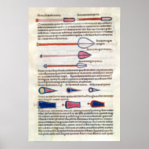 Surgical instruments from a treatise poster