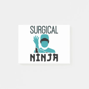 Surgical Ninja Scrub Tech Technologist Post-it Notes