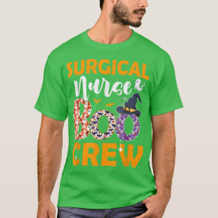 Surgical Nurse Boo Crew Spooky Boo Ghost Halloween T-Shirt