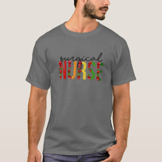 Surgical Nurse Christmas Nurse Santa's Favorite Nu T-Shirt