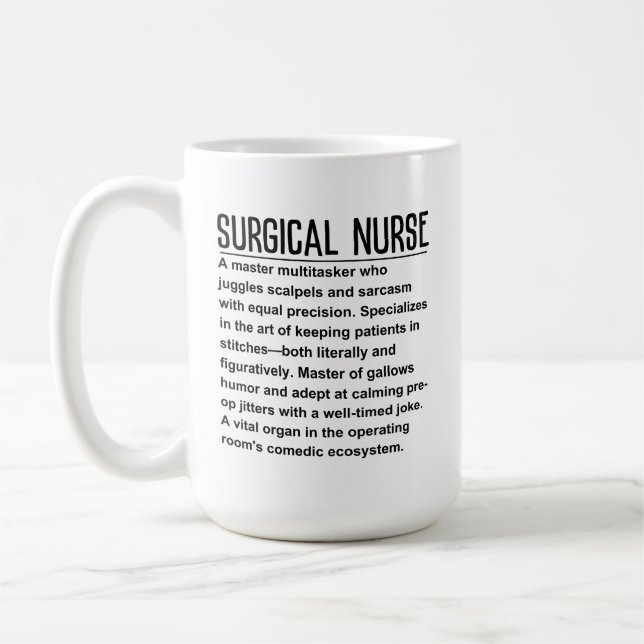 Surgical nurse coffee mug (Left)