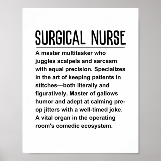 Surgical nurse poster (Front)