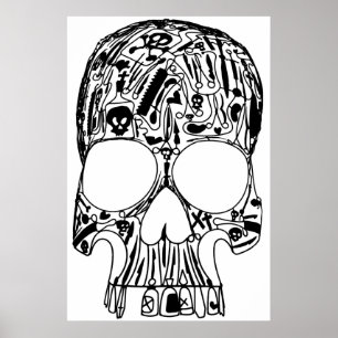 Surgical Skull Poster