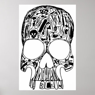 Surgical Skull Poster