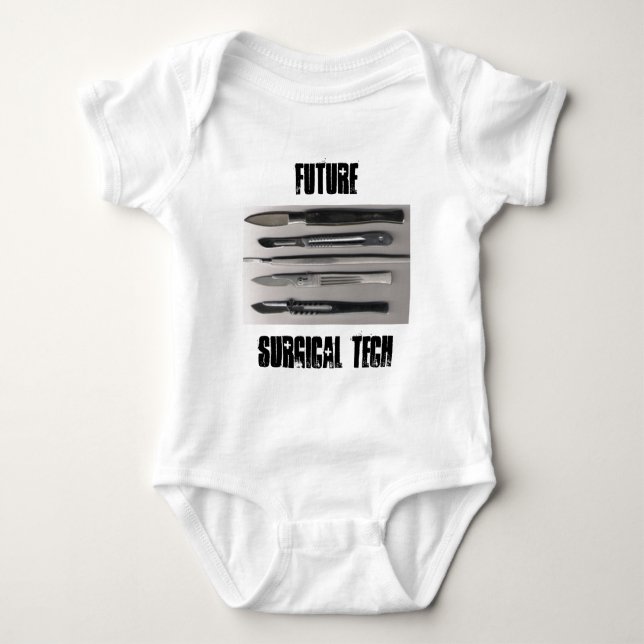 Surgical Tech Baby Bodysuit (Front)