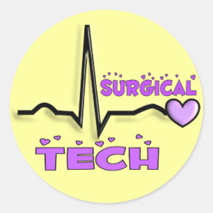 Surgical Tech Gifts  QRS Design Classic Round Sticker