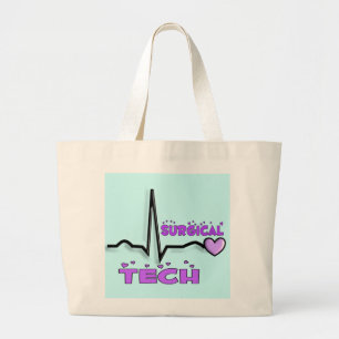Surgical Tech Gifts  QRS Design Large Tote Bag