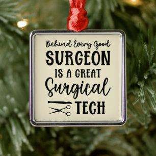 Surgical Tech   Surgical Technologist Appreciation Metal Tree Decoration