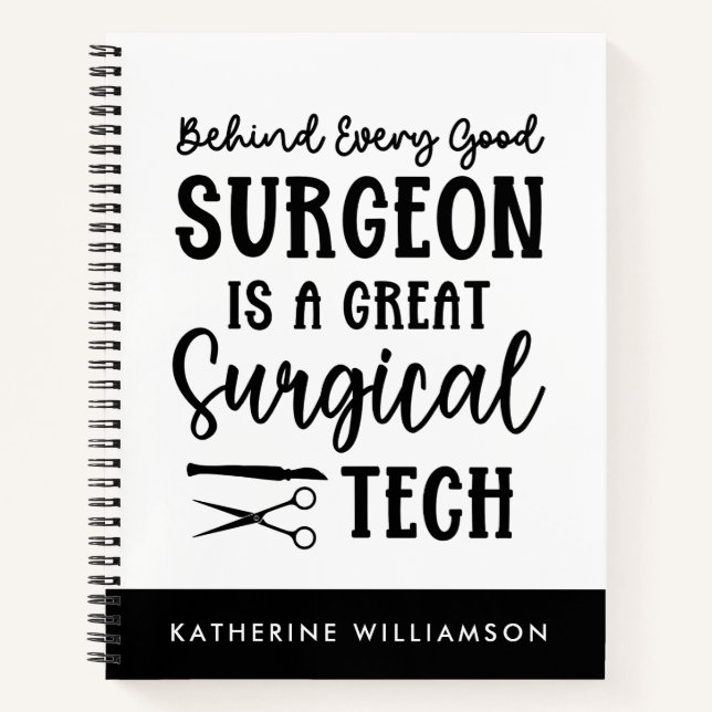 Surgical Tech | Surgical Technologist Appreciation Notebook (Front)