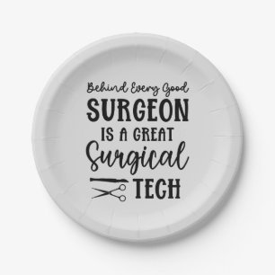 Surgical Tech Surgical Technologist Appreciation Paper Plate