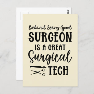 Surgical Tech Surgical Technologist Appreciation Postcard
