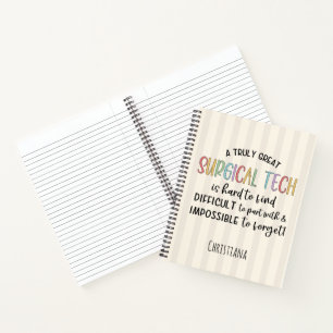 Surgical Tech Surgical Technologist OR Tech Notebook