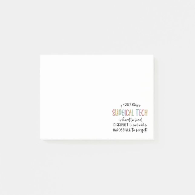 Surgical Tech | Surgical Technologist OR Tech Post-it Notes (Front)