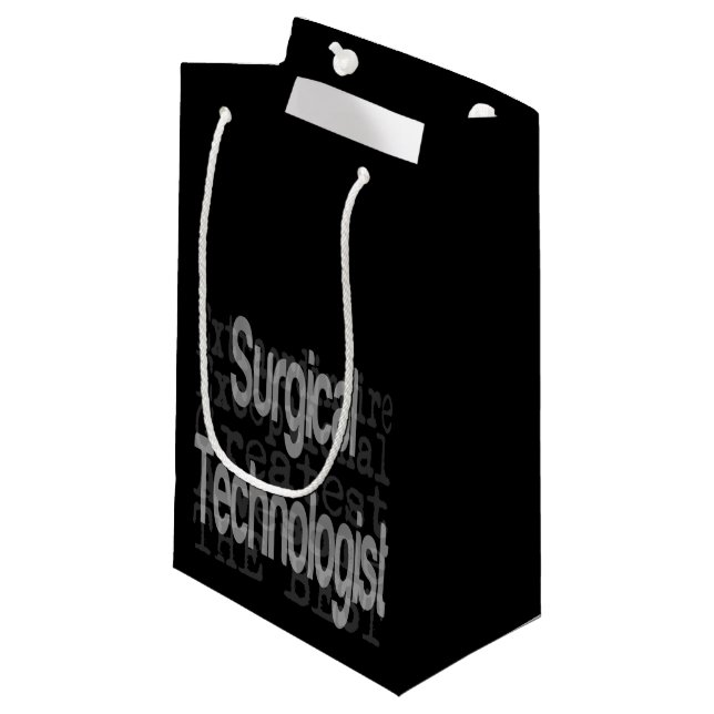 Surgical Technologist Extraordinaire Small Gift Bag (Front Angled)