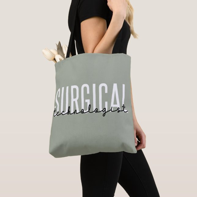 Surgical Technologist Med Surg Tech Surgery Tech Tote Bag (Close Up)