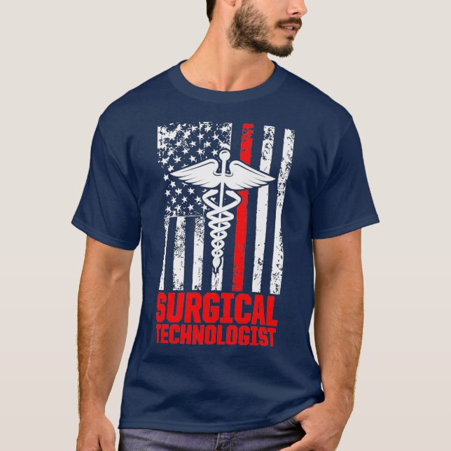 Surgical Technologist Mentoring Scrub Tech T-Shirt (Front)