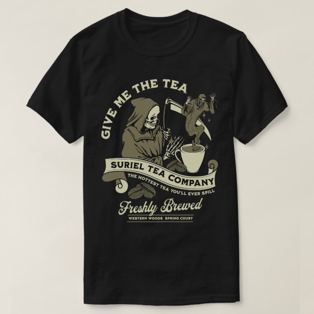 Suriel Tea Company Acotar Sarah J Maas T-Shirt (Design Front)