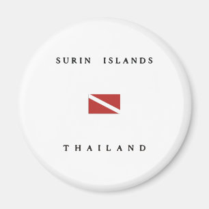 Surin Islands Thailand Scuba Dive Flag Magnet