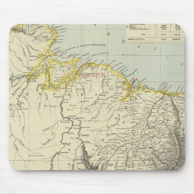 Surinam and Brazil Mouse Mat (Front)