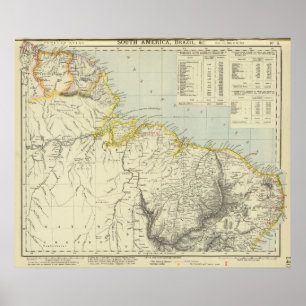 Surinam and Brazil Poster