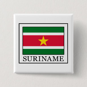 Suriname 15 Cm Square Badge