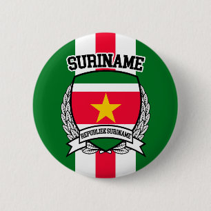 Suriname 6 Cm Round Badge