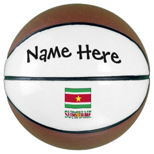 Suriname and Surinamese Flag Personalised Basketball