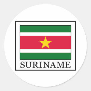 Suriname Classic Round Sticker