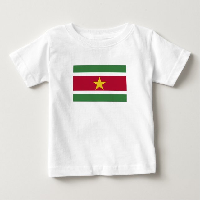 Suriname Flag Baby T-Shirt (Front)