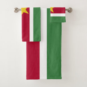 Suriname Flag Bath Towel Set