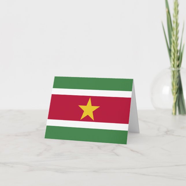 Suriname Flag Card (Front)