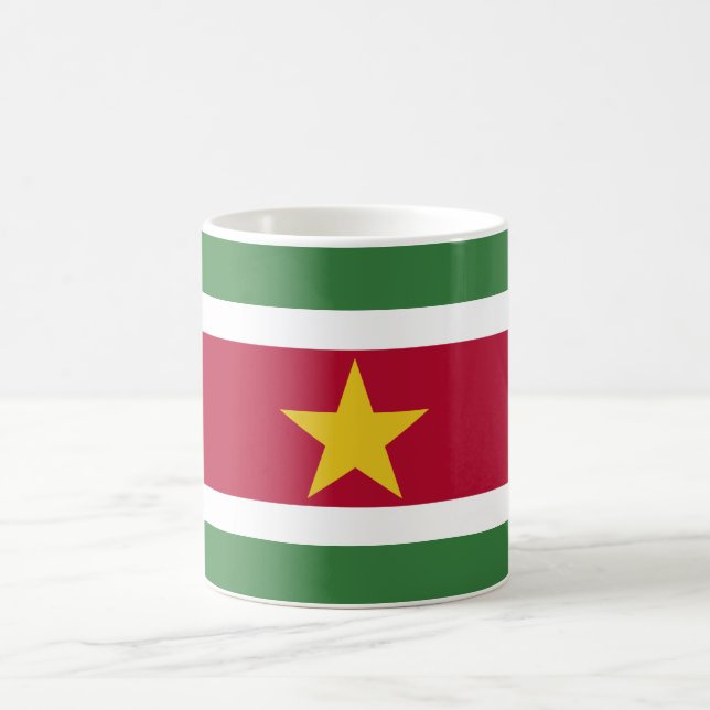 Suriname Flag Coffee Mug (Center)