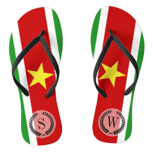 Suriname Flag Flip Flops