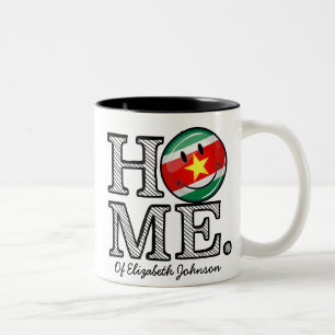 Suriname Flag House Warmer Two-Tone Coffee Mug