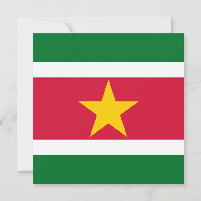 Suriname Flag Invitation (Front)