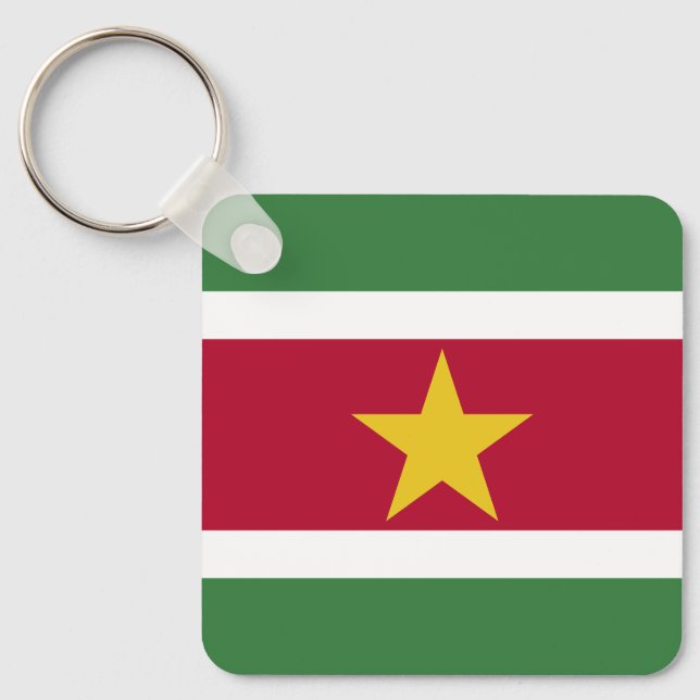 Suriname Flag Key Ring (Front)