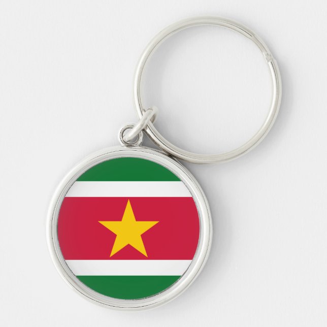 Suriname Flag Key Ring (Front)