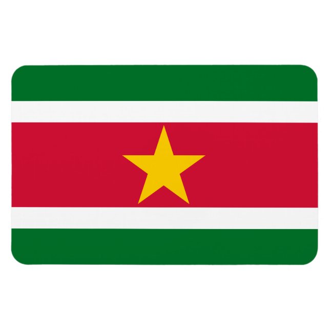 Suriname Flag Magnet (Horizontal)