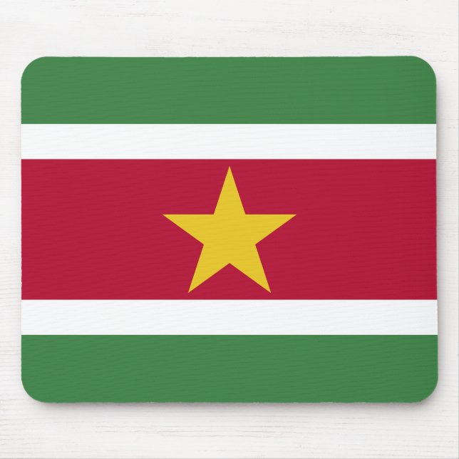 Suriname Flag Mouse Mat (Front)